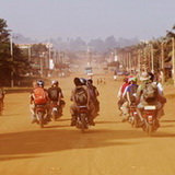 Banlung - motorbike taxis